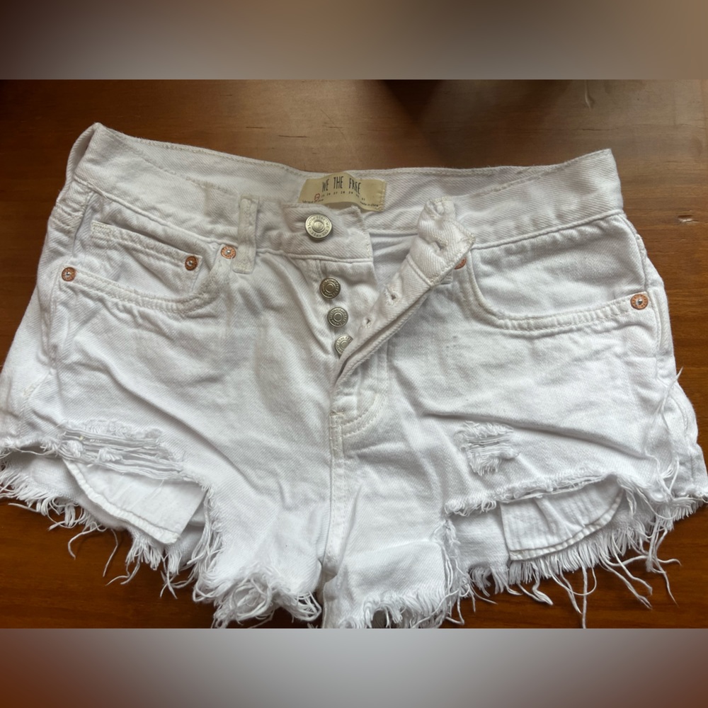 Free people white shorts